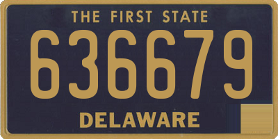DE license plate 636679