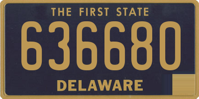 DE license plate 636680