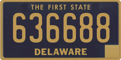 DE license plate 636688