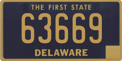 DE license plate 63669