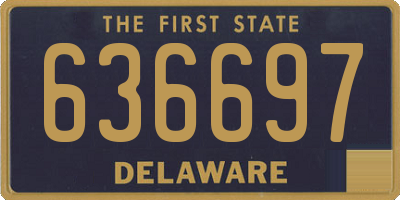 DE license plate 636697