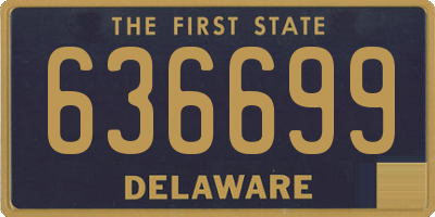 DE license plate 636699