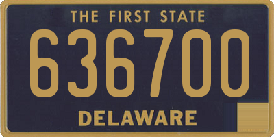 DE license plate 636700