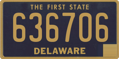 DE license plate 636706
