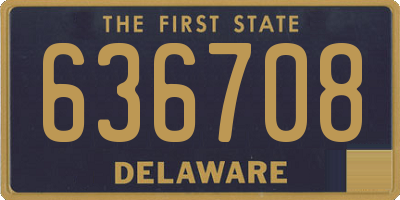 DE license plate 636708
