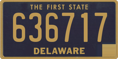 DE license plate 636717