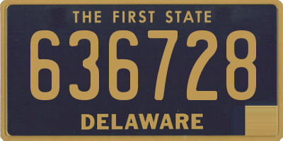 DE license plate 636728