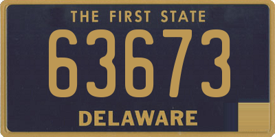 DE license plate 63673
