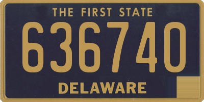 DE license plate 636740