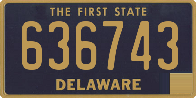 DE license plate 636743