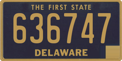 DE license plate 636747