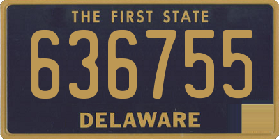 DE license plate 636755