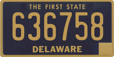 DE license plate 636758