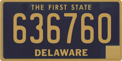 DE license plate 636760