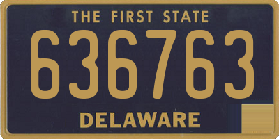 DE license plate 636763