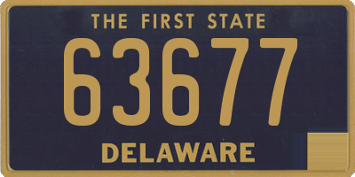 DE license plate 63677