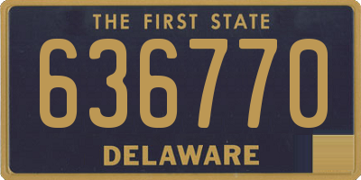 DE license plate 636770