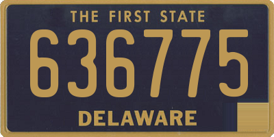 DE license plate 636775