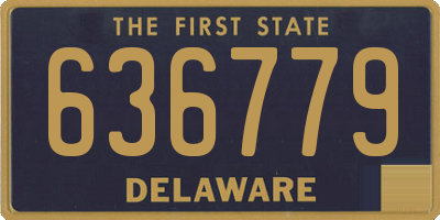 DE license plate 636779