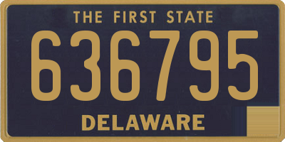 DE license plate 636795
