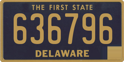 DE license plate 636796
