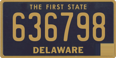 DE license plate 636798