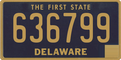 DE license plate 636799