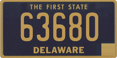 DE license plate 63680