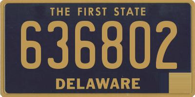 DE license plate 636802