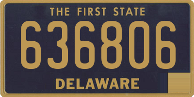 DE license plate 636806