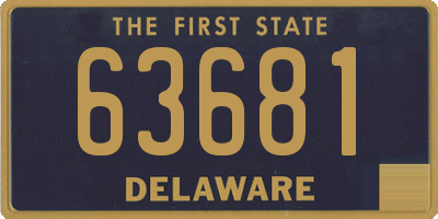 DE license plate 63681