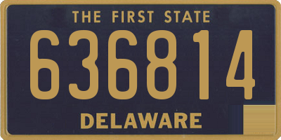 DE license plate 636814