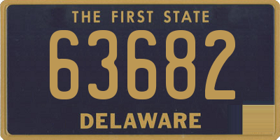 DE license plate 63682