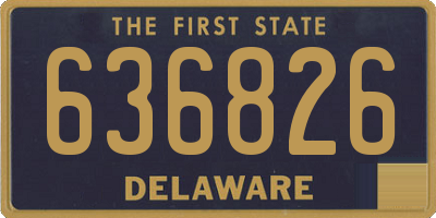 DE license plate 636826
