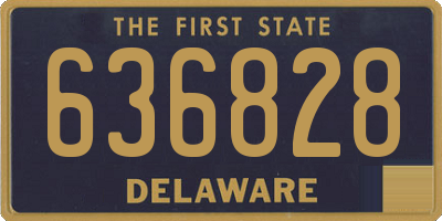 DE license plate 636828