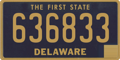 DE license plate 636833
