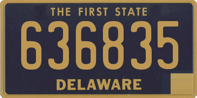 DE license plate 636835