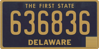 DE license plate 636836
