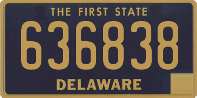 DE license plate 636838