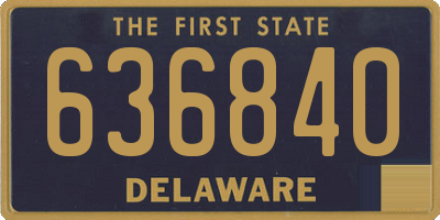 DE license plate 636840