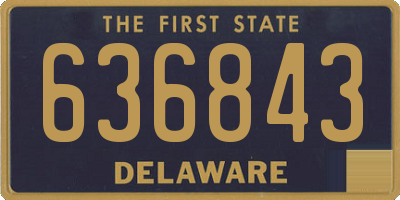 DE license plate 636843