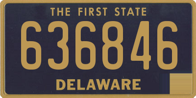 DE license plate 636846