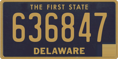 DE license plate 636847