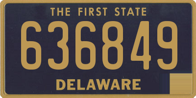 DE license plate 636849