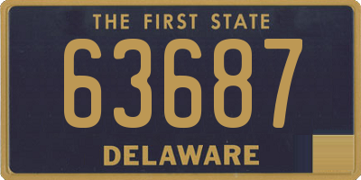 DE license plate 63687