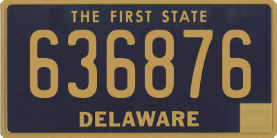 DE license plate 636876