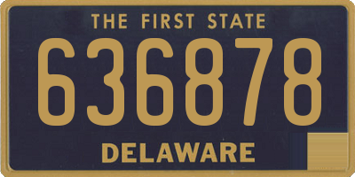 DE license plate 636878