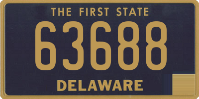 DE license plate 63688