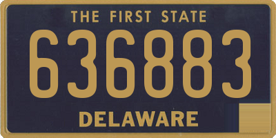 DE license plate 636883