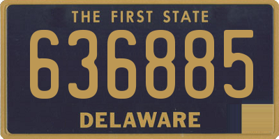 DE license plate 636885